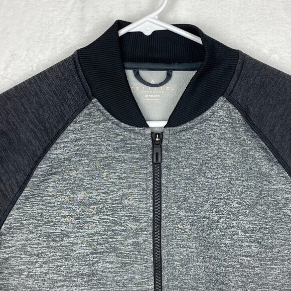 Adidas Climawarm Jacket Womens Small Full Zip Gray Black Sport Pockets Casual - Picture 5 of 13